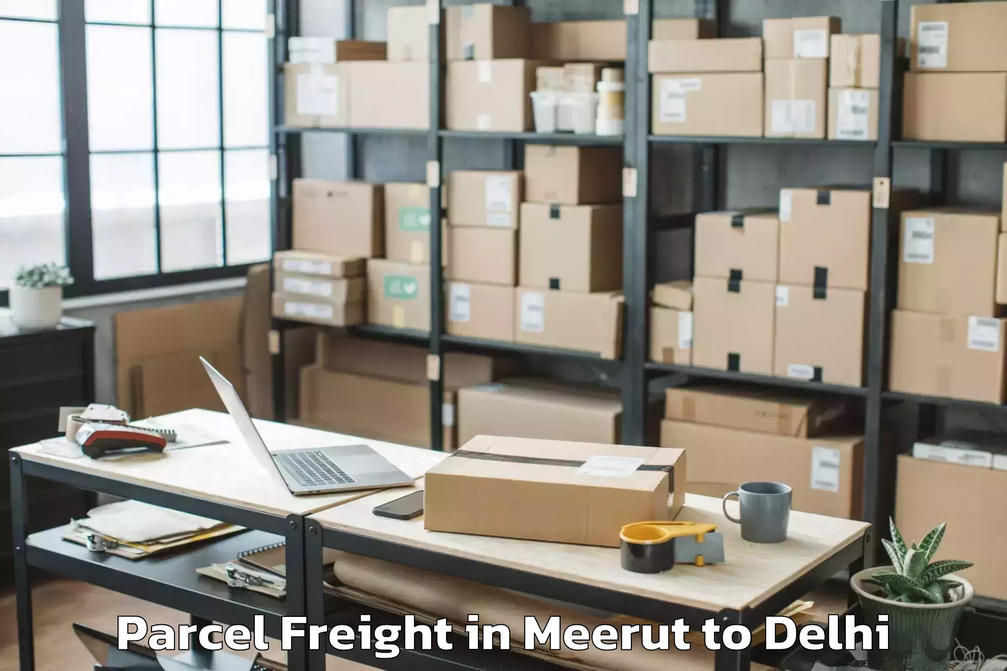 Quality Meerut to D Mall Pitampura Parcel Freight